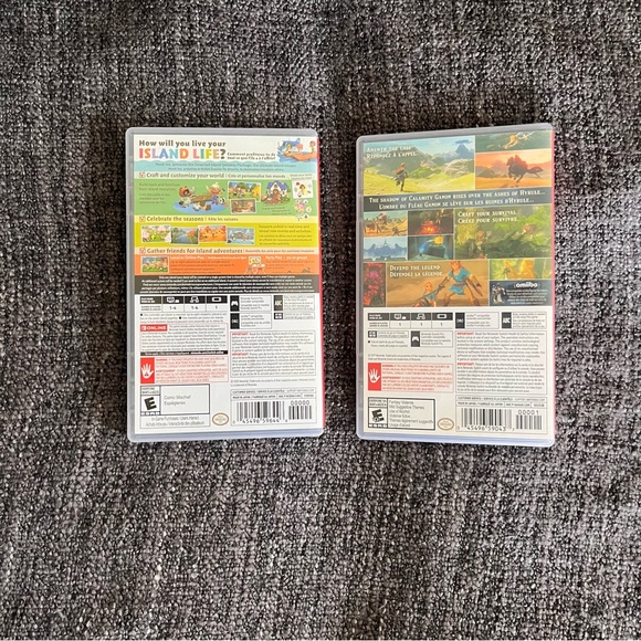 Nintendo Switch Zelda Breath of The Wild + Animal Crossing New Leaf *Cases only* - Picture 3 of 3